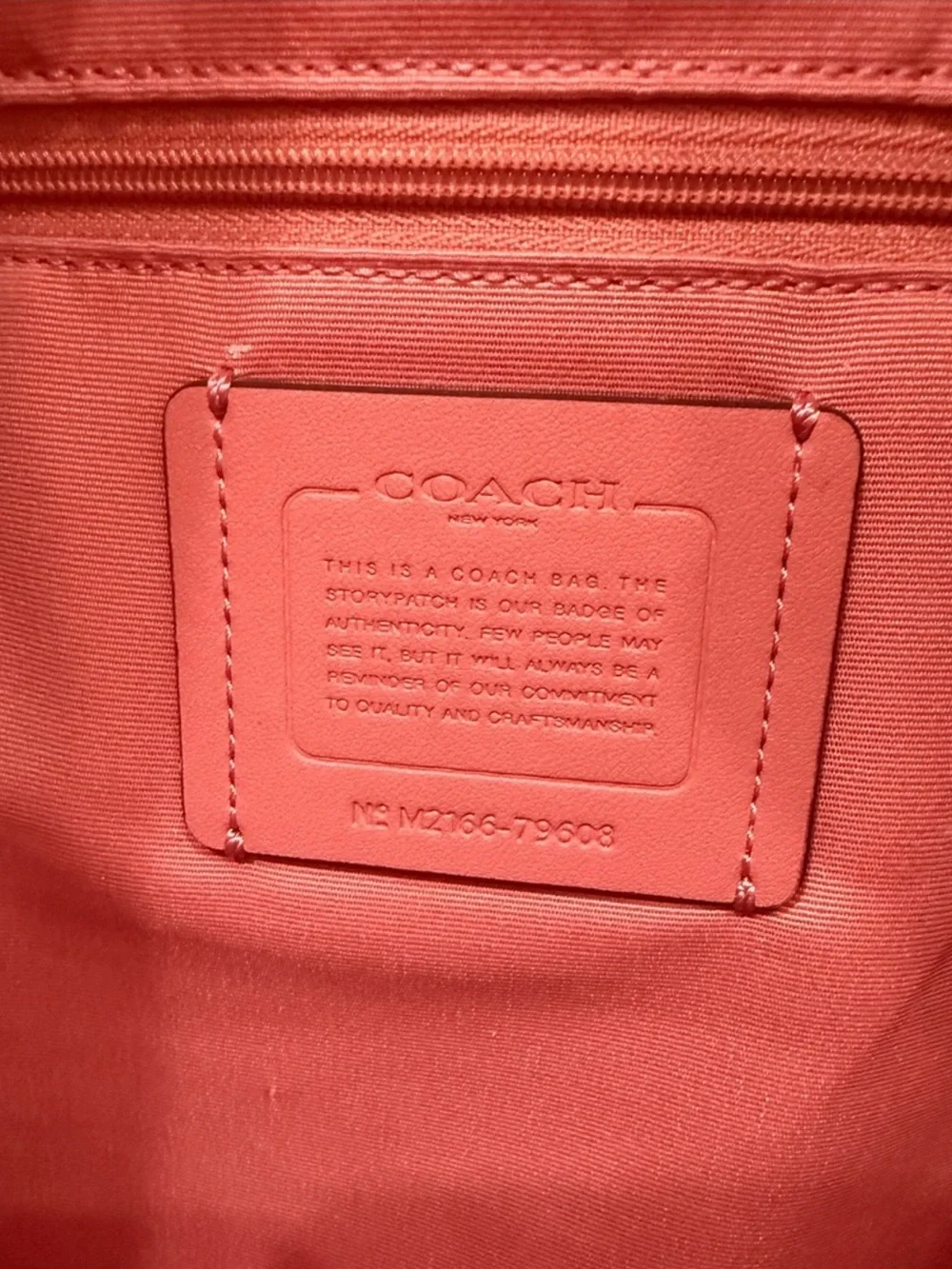 Summer Coach Coral-Red Leather Tote with Gold Hardware